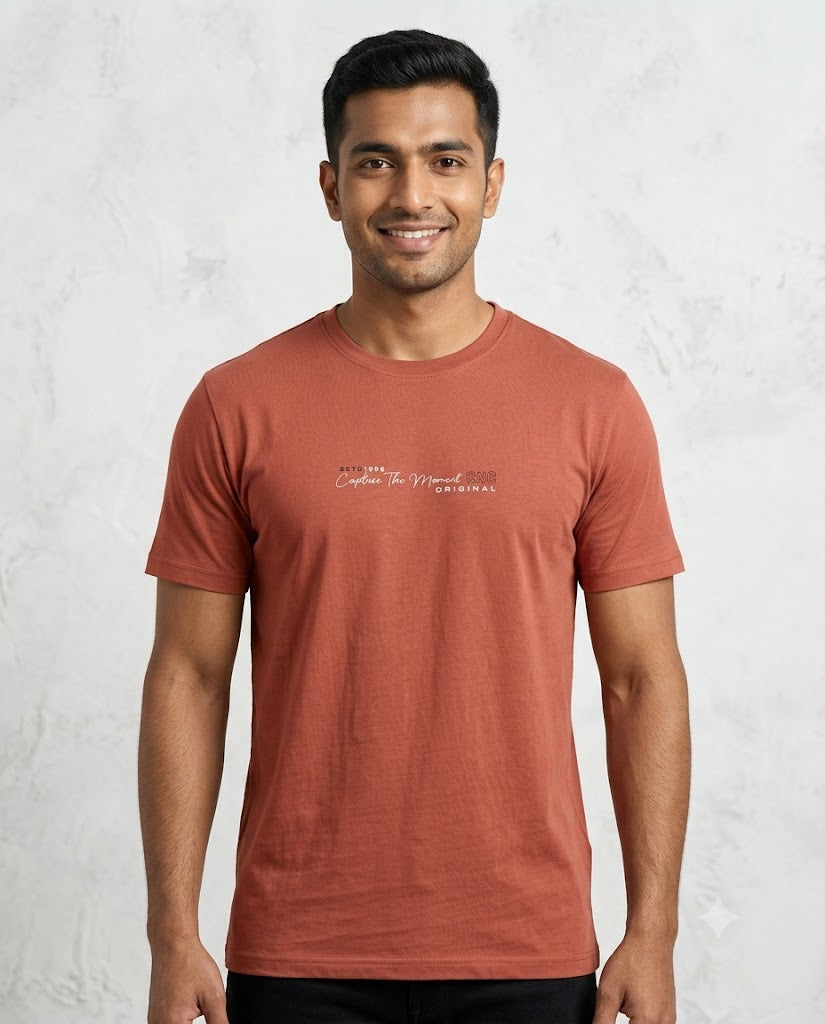 C n C Men's Premium Round Neck T-Shirt
