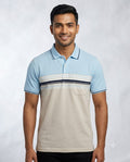 C n C Men's Premium Striped Polo T-Shirt