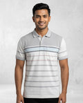 C n C Men's Premium Striped Polo T-Shirt