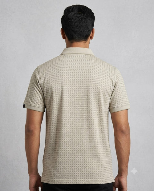 C n C Men's Premium Printed Polo T-Shirt