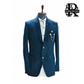Morpich Royal Blue Designer Blazer with White Shirt