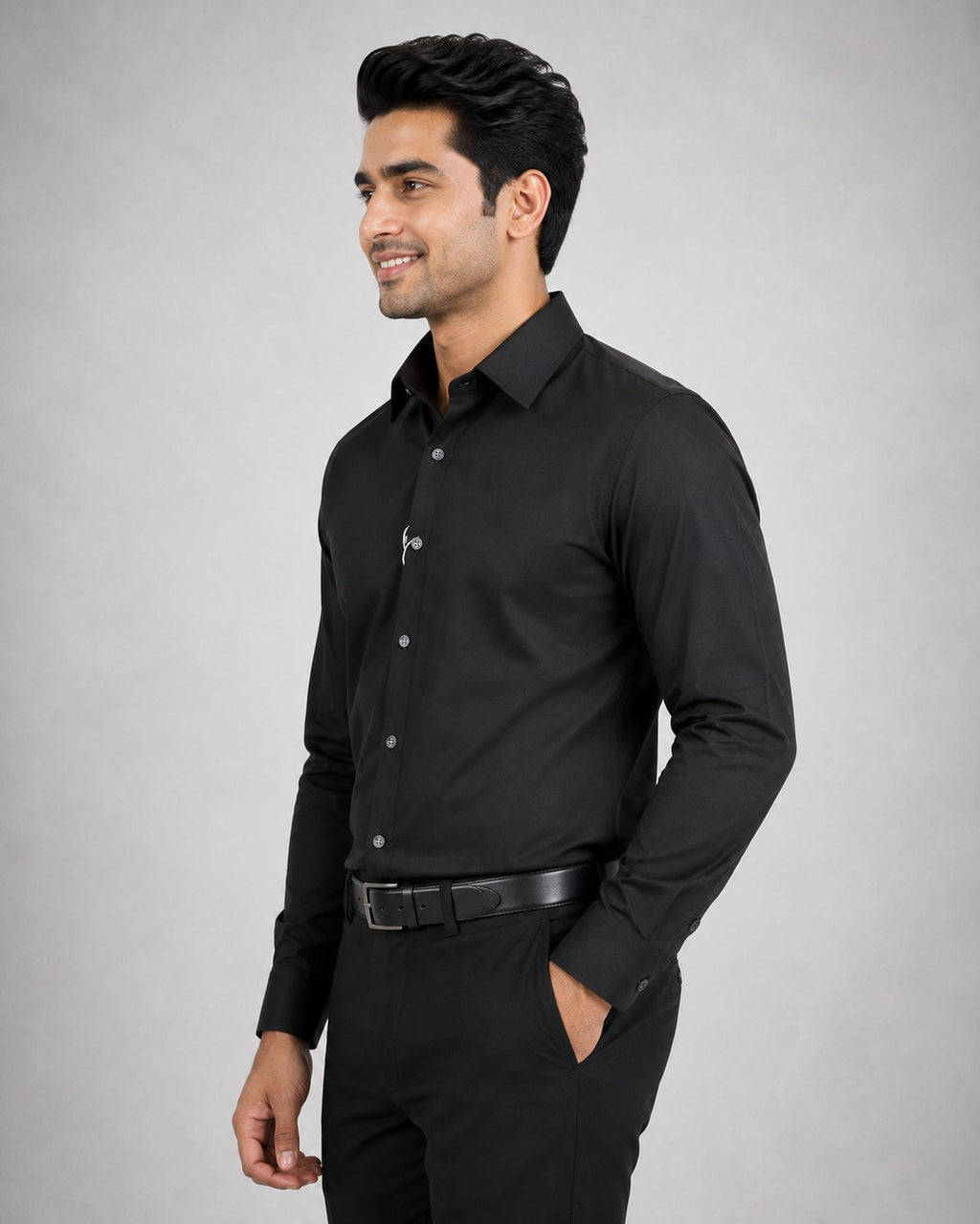 Men’s Premium White Blended Cotton Shirt