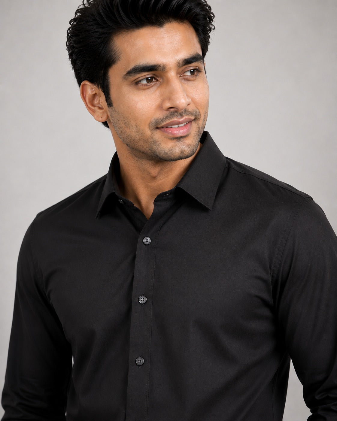 Men’s Premium White Blended Cotton Shirt