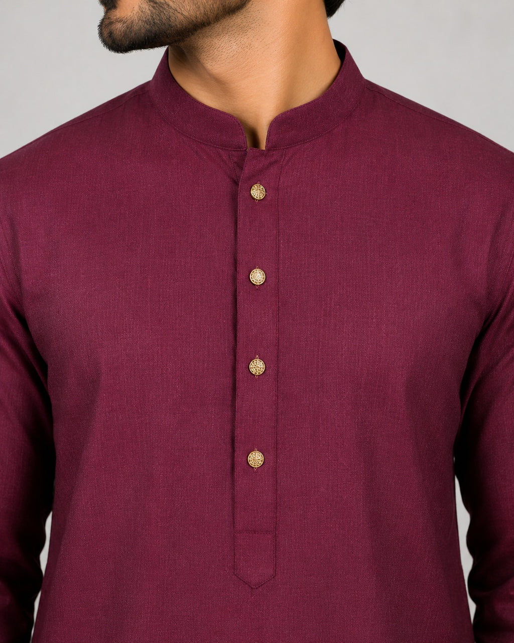Rajwada Men’s Wear Wine Maroon Premium Cotton Kurta Pajama Set