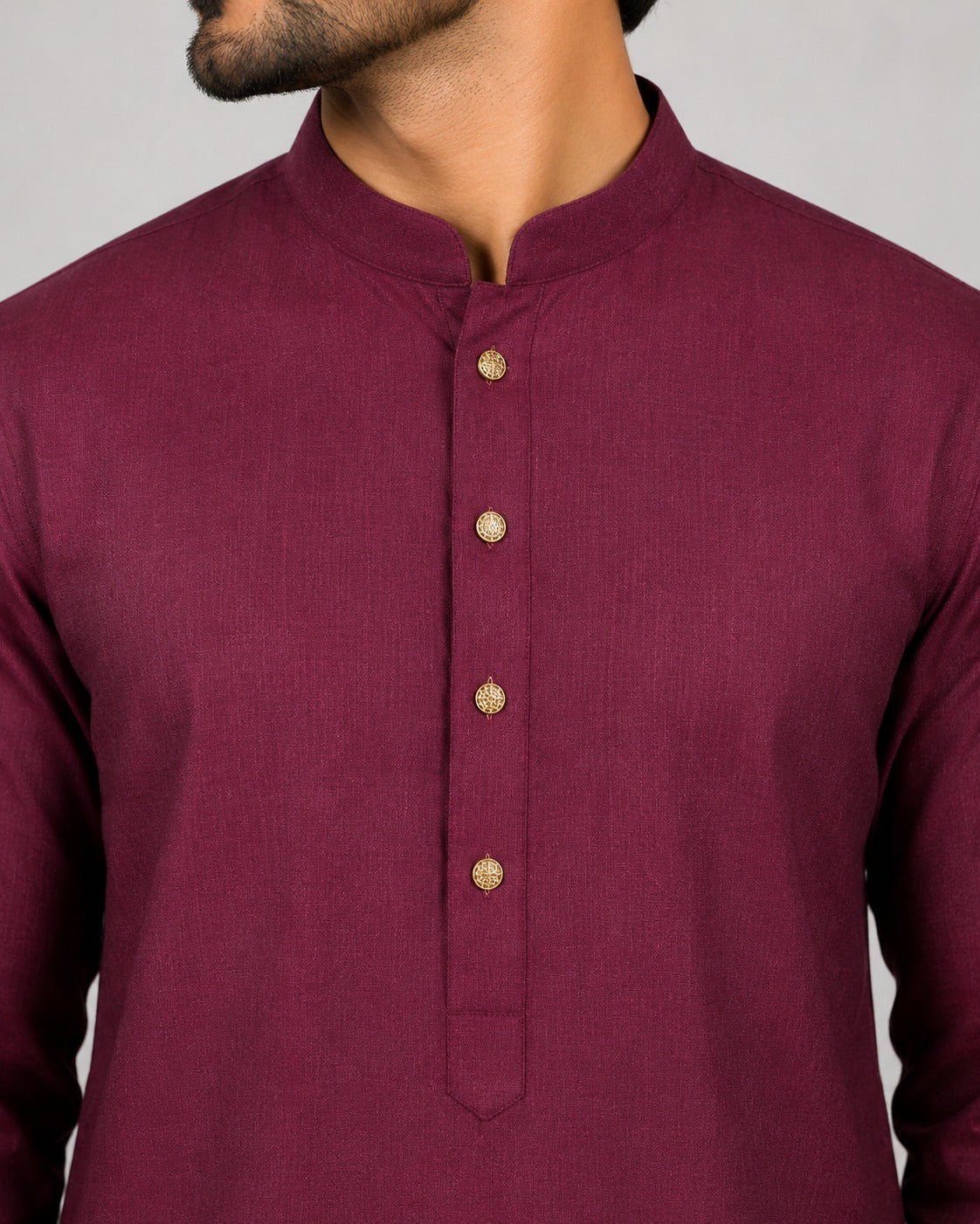 Rajwada Men’s Wear Wine Maroon Premium Cotton Kurta Pajama Set