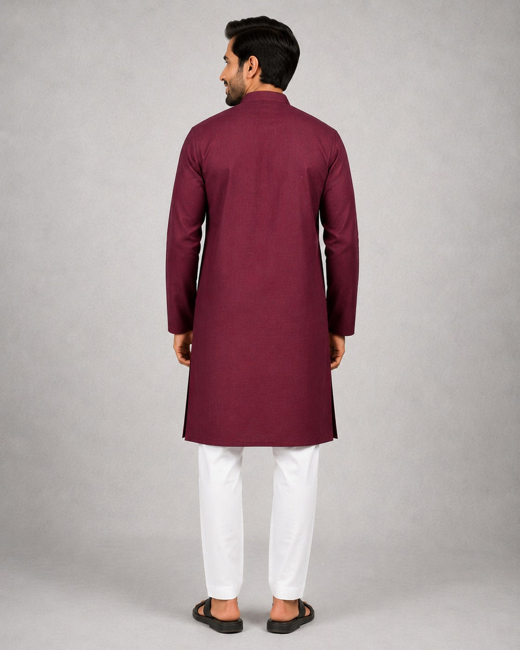 Rajwada Men’s Wear Wine Maroon Premium Cotton Kurta Pajama Set
